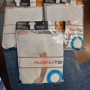 MagnaTek Men's Soft Cotton Crew Tshirt-Lot Of 3 (CHOOSE SIZE)